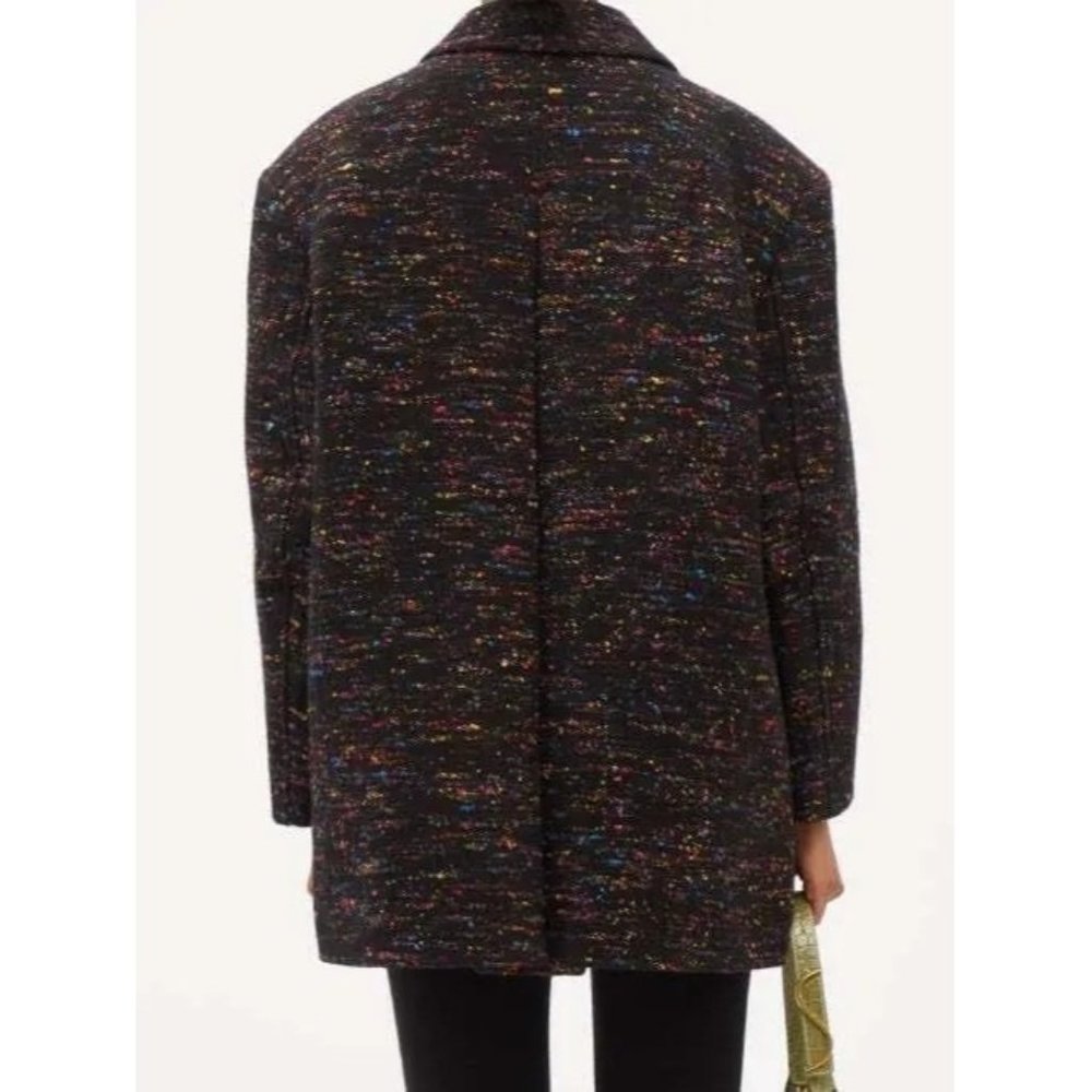 🆕 GANNI Oversized Jacket Wool Blend Small-Medium - Picture 5 of 13